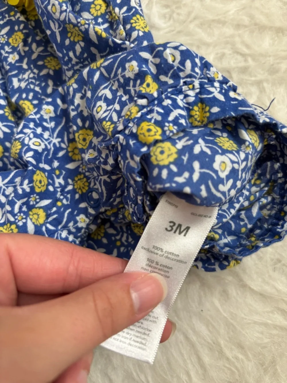 Carter's Baby Girl Set of 3 Summer Rompers, Floral & Fruits